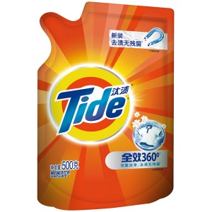 汰渍 Tide 洁净除菌洗衣液（洁雅百合香）500g/袋 （新旧香型随机发货）