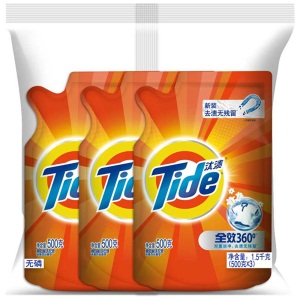汰渍 Tide 洁净除菌洗衣液（洁雅百合香）500g/袋*3 （新旧香型随机发货）