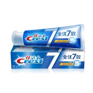 佳洁士(Crest) 全优7效 强健牙釉质 牙膏 180克（新老包装 随机发货）7效合1 全面健康防护