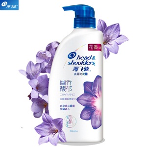 海飞丝香氛洗发水750ml 小苍兰香调持久去屑秀发留香