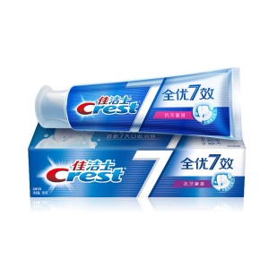 佳洁士(Crest) 全优7效 抗牙菌斑 牙膏 180克（新老包装 随机发货）7效合1 全面健康防护