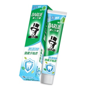 黑人（DARLIE）双重薄荷牙膏180g 清新口气 防蛀固齿