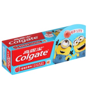 高露洁（Colgate）儿童牙膏 6-12岁 妙妙刷 蜜桃奶香味 70g