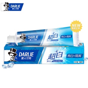 黑人（DARLIE）超白牙膏140g 减少牙菌斑 清新口气（新老包装随机发放）