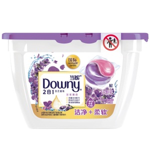 当妮 Downy 2合1洁净柔软香水洗衣凝珠(淡紫薰香) 19颗X2盒