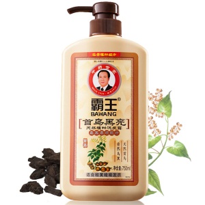 霸王何首乌洗发水首乌黑亮洗发露750ml（乌黑柔顺植物洗头水 洗头膏男女士通用)