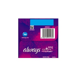 护舒宝(Always) 量多日用/夜用 幻彩液体卫生巾 270mm 14片 (欧美原装进口 液体材料 清香)