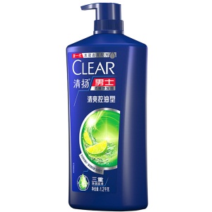 清扬(CLEAR)男士去屑洗发水超值装清爽控油型1.2kg