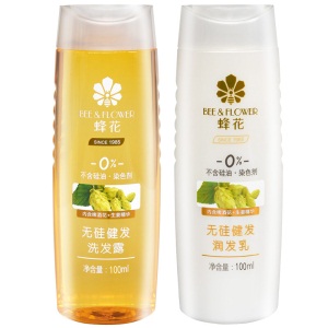 蜂花护发素套装柔顺营养小麦蛋白顺滑补水修护改善干枯毛躁1L*3+无硅健发洗护100mlx2