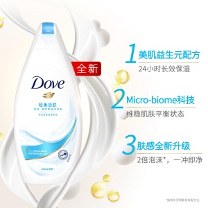 多芬(DOVE)沐浴露 轻柔活肤滋养美肤沐浴乳400g(新老包装随机发货)