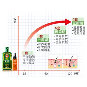 霸王育发防脱发洗发水育发液套装洗发液200ml+头皮营养液55ml（生姜汁控油增发密发育发洗头膏）