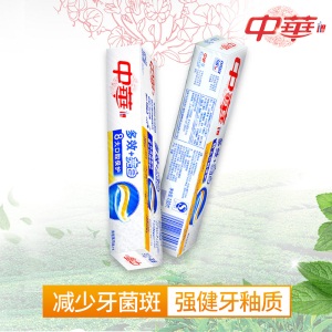 中华牙膏 多效+亮白 清新薄荷  130gx6支 多效护理 强健牙釉质