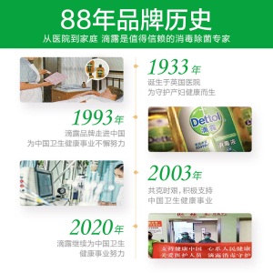 滴露Dettol 免洗抑菌洗手液 经典松木 500ml/瓶 泰国进口 免洗手消毒液 儿童家用 含酒精抑菌