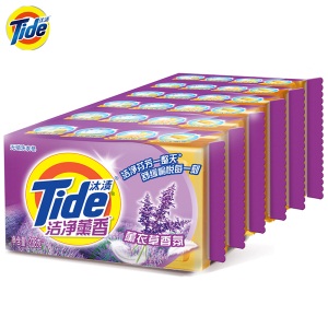 汰渍 Tide 洁净薰香洗衣皂（薰衣草香）238g*6 超值装6块 透明皂 肥皂