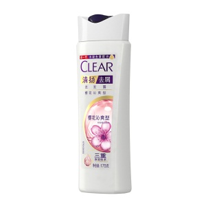 清扬（Clear）去屑洗发露樱花沁爽型白瓶 175g