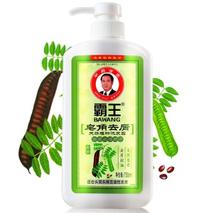 霸王洗发水皂角去屑洗发露750ml （清爽控油 去屑止痒 洗头膏洗头水 男士女士通用）