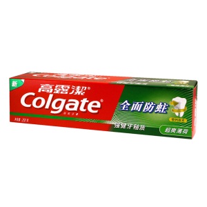 高露洁（Colgate） 全面防蛀超爽薄荷牙膏 250g  清新口气 强健牙釉质（新老包装随机发）