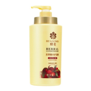 蜂花 本草精华护发素润发乳1L 润泽丝滑修护毛燥分叉改善受损补水顺滑女男士