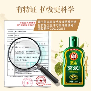 霸王育发防脱发洗发水育发液套装洗发液200ml+头皮营养液55ml（生姜汁控油增发密发育发洗头膏）