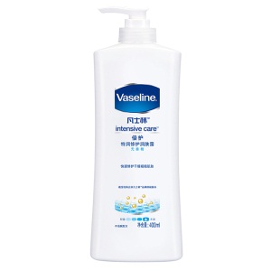 凡士林(Vaseline)润肤露 特润 无香精400ml（身体乳/润体乳）(新老包装随机发货)