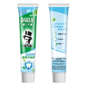 黑人（DARLIE）双重薄荷牙膏180g 清新口气 防蛀固齿