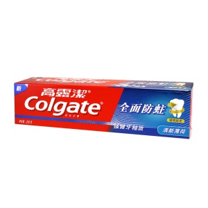 高露洁（Colgate） 全面防蛀清新薄荷牙膏 250g  清新口气 强健牙釉质（新老包装随机发）