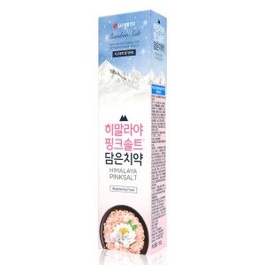 LG竹盐 韩国进口喜马拉雅粉盐莹白牙膏100g 添加白珍珠粉 净透莹白 洁白牙齿 清新口气