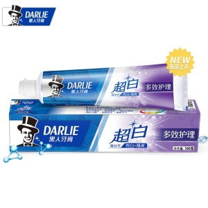 黑人（DARLIE）超白多效护理牙膏190g 去牙渍 呵护牙龈（新老包装随机发放）