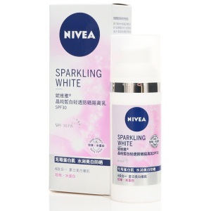 妮维雅(NIVEA)晶纯皙白轻透防晒隔离乳SPF30/PA+++/50ml（防晒霜 护肤化妆品）