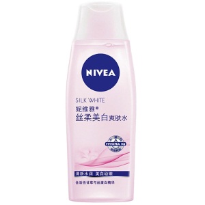 妮维雅(NIVEA)丝柔美白爽肤水200ml（化妆水 护肤化妆品）