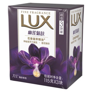 力士(Lux)精油香氛香皂 幽莲魅肤 3*115g