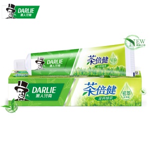 黑人（DARLIE）茶倍健龙井绿茶牙膏120g 清新口气  防蛀健齿 减少牙渍（新旧包装随机发放）