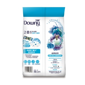 当妮 Downy 2合1洁净柔顺洗衣粉 洗衣香水（淡雅罗兰）2.25千克 洁净留香 不加柔顺剂也能柔顺 持久留香