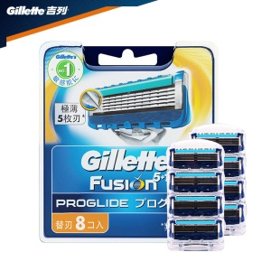 吉列（Gillette） 剃须刀刮胡刀手动 吉利 5层超薄刀片 锋隐致顺（8刀头）（此商品不含刀架）