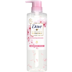 多芬(Dove)洗发水 樱花香 植萃 柔顺盈润洗发露470ml*2+护发素280ml