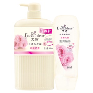 艾诗（Enchanteur） 香水洗发水护发素套装 洗发水500ml+护发素200ml 浪漫花香+护发素