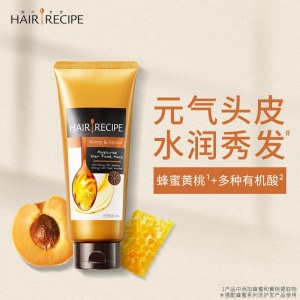 Hair Recipe 日本发之食谱发膜蜂蜜富养水润180g(空气感滋润营养守护头皮健康水果护发素)
