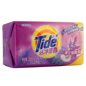 汰渍 Tide 洁净薰香洗衣皂（薰衣草香）238g*2 肥皂