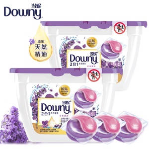 当妮 Downy 2合1洁净柔软香水洗衣凝珠(淡紫薰香) 19颗X2盒