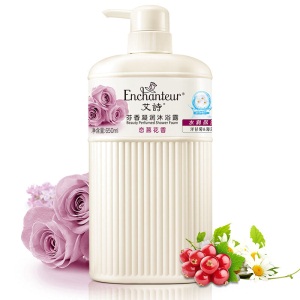 【满199减100】艾诗（Enchanteur）恋慕花香氛沐浴露沐浴液水润保湿650ml 恋慕花香