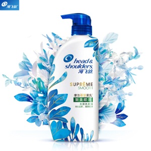 海飞丝洗发水致美顺泽750ml 持久去屑顺滑耀泽 新旧包装随机发货
