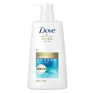 多芬(Dove)洗发水 多效清爽净护 氨基酸去屑洗发乳700ml