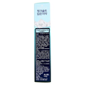 LG竹盐 韩国进口喜马拉雅粉盐牙膏100g（冰澈薄荷）洁白牙齿 清新口气 呵护口腔