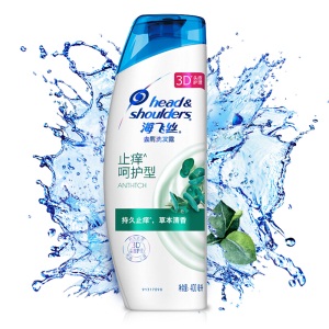 海飞丝洗发水止痒呵护400ml 持久去屑止痒清爽