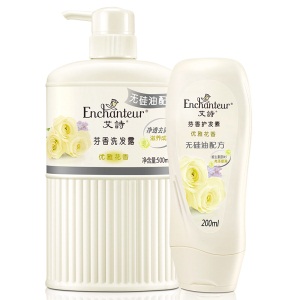 艾诗（Enchanteur） 香水洗发水护发素套装 洗发水500ml+护发素200ml 优雅花香+护发素