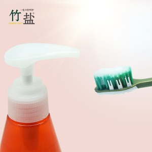 LG倍瑞傲 韩国进口派缤按压式牙膏285g（沁橙亮妍） 改善牙黄预防蛀牙预防齿垢大容量
