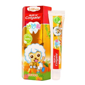 高露洁（Colgate） 妙妙刷 儿童牙膏清新香橙味 40克（2-5岁，新老包装随机发）
