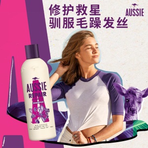 澳丝Aussie袋鼠洗发水强韧修护300ml 无硅油 烫染修护