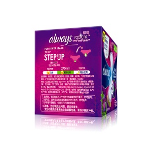 护舒宝(Always) 量多日用/夜用 幻彩液体卫生巾 270mm 14片 (欧美原装进口 液体材料 清香)