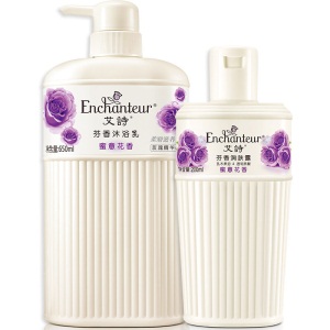 艾诗（Enchanteur） 身体护理组合套装沐浴露身体乳补水保湿 蜜意沐浴露650ml+润肤露200ml